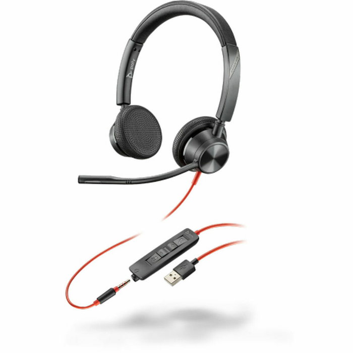 Poly Blackwire 3325 Auriculares Binaurales USB-A y 3,5 mm Poly Blackwire 3325 Auriculares Binaurales USB-A y 3,5 mm