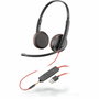 Poly Blackwire 3225 Auriculares con Micrófono USB-A y Jack 3,5 mm Negro