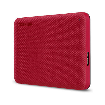 Toshiba Canvio Advance Almacenamiento 4 TB, Disco Duro Externo Portátil USB 3.2 Gen 1 (5 Gb/s) Rojo
