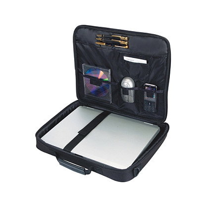 Targus Classic Clamshell Maletín Portátil 15.6'' Compatible con Dell, Negro, Poliéster, Ligero (630 g)