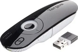 Targus Laser Presentation Remote, USB, 15 m, Negro, Gris