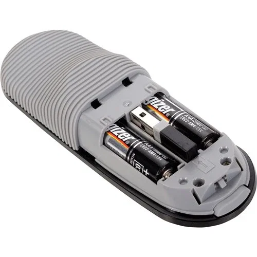 Targus Presentador Láser Inalámbrico con Puntero y Control Remoto, Tecnología KeyLock, 2.4 GHz, Alcance 15m, Negro/Gris