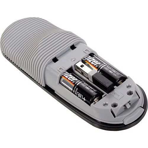 Targus Presentador Láser Inalámbrico con Puntero y Control Remoto, Tecnología KeyLock, 2.4 GHz, Alcance 15m, Negro/Gris