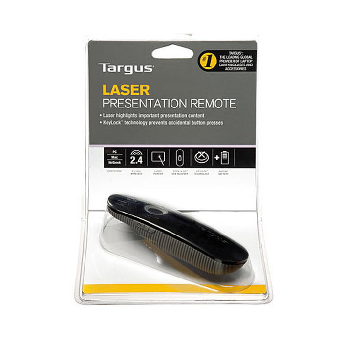 Targus Puntero Presentador Láser Inalámbrico Negro y Gris