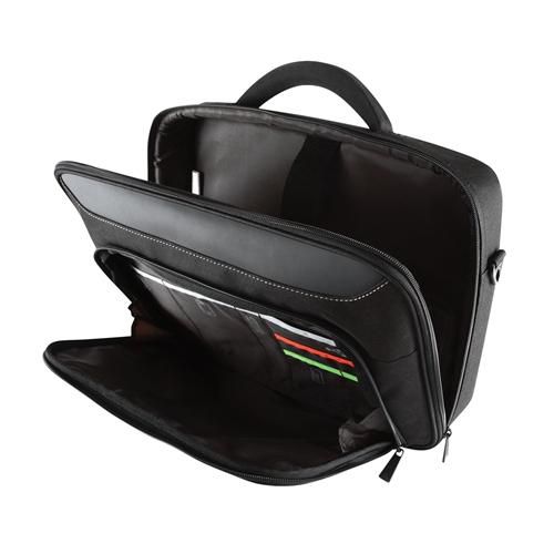 Targus Classic+ Clamshell Maletín para Portátil 17-18 Pulgadas Negro/Rojo