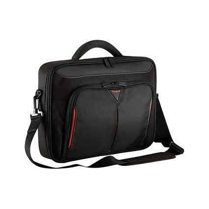 Targus Classic+ Clamshell Maletín para Portátil 17-18 Pulgadas Negro/Rojo