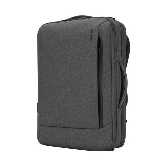 Targus Mochila para Portátil Cypress Convertible EcoSmart 15.6 Pulgadas 39.6 cm, Tirante Hombro, Bolsillos Frontal y Trasero, Color Gris, Peso 900 g