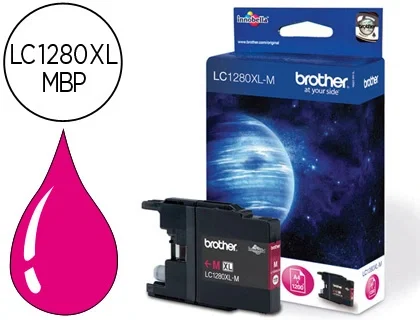 Brother LC-1280XLM Magenta Alto Rendimiento (XL) Brother LC-1280XLM Magenta Alto Rendimiento (XL)