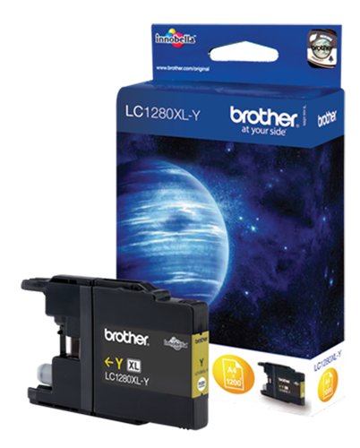 Brother LC-1280XLY Amarillo de alto rendimiento (1.200 páginas) Brother LC-1280XLY Amarillo de alto rendimiento (1.200 páginas)