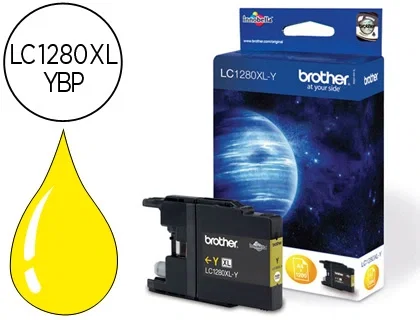 Brother LC-1280XLY Amarillo de alto rendimiento (1.200 páginas) Brother LC-1280XLY Amarillo de alto rendimiento (1.200 páginas)