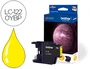Brother Cartucho de Tinta LC1220YBP Amarillo
