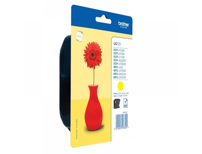 Brother Cartucho de Tinta Original LC121YBP Amarillo Brother Cartucho de Tinta Original LC121YBP Amarillo