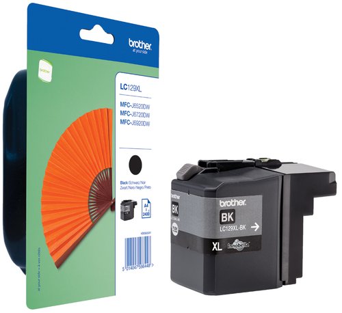 Brother Cartucho de Tinta LC129XLBKBP Negro Alta Capacidad