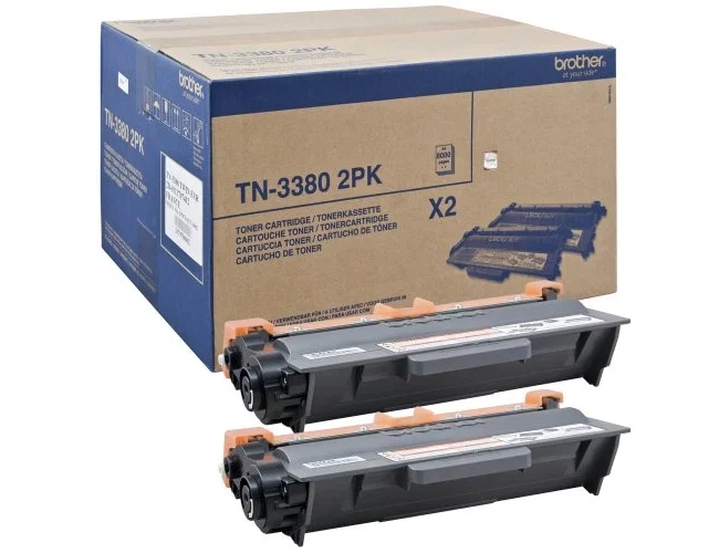 Brother Pack de 2 Tóner Negro TN-3380 (16.000 páginas) Brother Pack de 2 Tóner Negro TN-3380 (16.000 páginas)