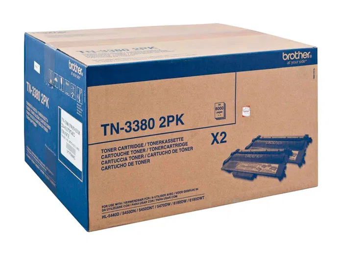 Brother Toner HL-5440D / 5450DN / 5470DW Negro 2 Unidades 16000 Páginas Original