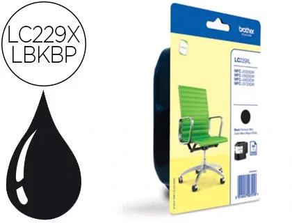 Brother LC229XLBKBP Cartucho de Tinta Negro XL Brother LC229XLBKBP Cartucho de Tinta Negro XL