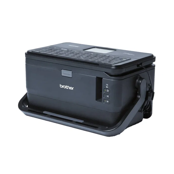 Brother PT-D800W Impresora de Etiquetas por Transferencia Térmica, 360 x 360 DPI, WiFi, USB, Teclado QWERTY Separable con Pantalla LCD, 17 Líneas