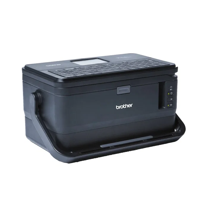Brother PT-D800W Impresora de Etiquetas por Transferencia Térmica, 360 x 360 DPI, WiFi, USB, Teclado QWERTY Separable con Pantalla LCD, 17 Líneas