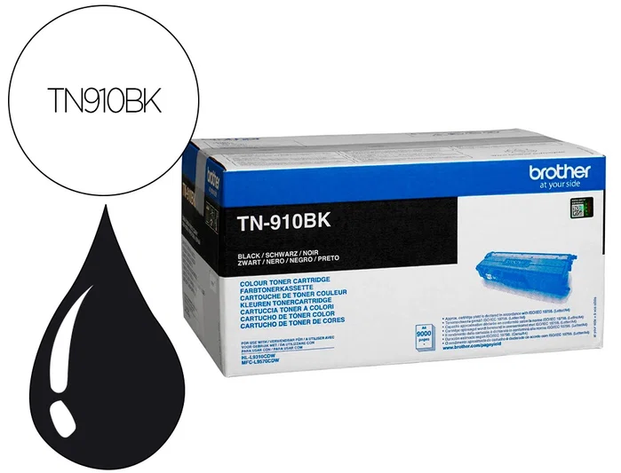 Brother TN910BK Tóner Negro Ultra Jumbo Brother TN910BK Tóner Negro Ultra Jumbo