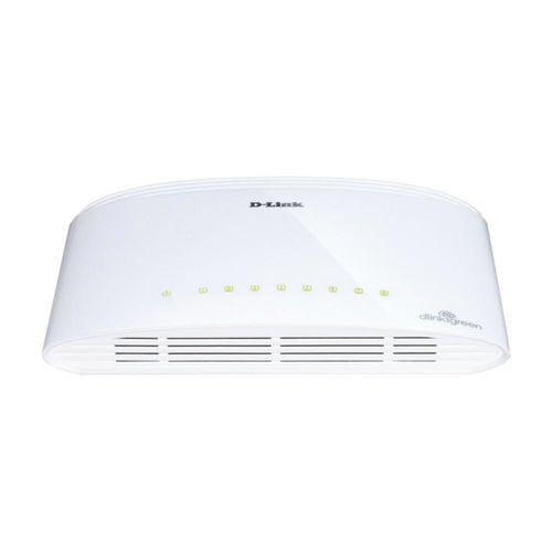 D-Link DGS-1008D Switch de Escritorio Gigabit No Gestionado, 8 Puertos RJ-45 1000BASE-T, QoS, Marco Jumbo, Tecnología Verde, 111 x 75 x 30 mm D-Link DGS-1008D Switch de Escritorio Gigabit No Gestionado, 8 Puertos RJ-45 1000BASE-T, QoS, Marco Jumbo, Tecnología Verde, 111 x 75 x 30 mm
