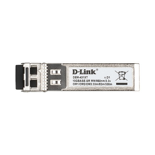 D-Link DEM-431XT Transceptor SFP+ 10GE LC SR Fibra Óptica para 550m