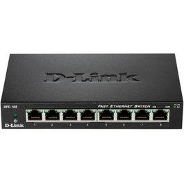 D-Link Switch 8 Puertos Fast Ethernet DES-108
