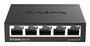 D-Link DGS-105 Switch Gigabit Ethernet de 5 Puertos (10/100/1000 Mbps), No Administrado, Capa L2, Color Negro
