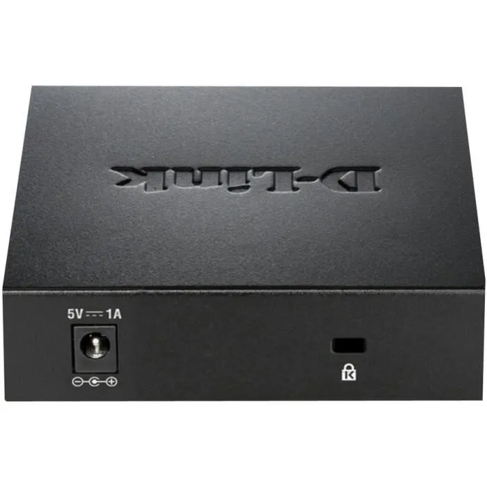 D-Link DGS-105 Switch de 5 Puertos Gigabit Ethernet Negro