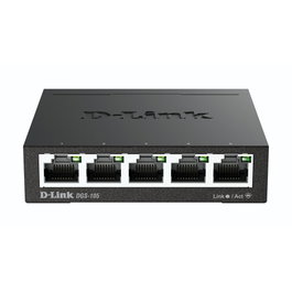 D-Link DGS-105/E Switch de 5 Puertos Gigabit Ethernet Negro