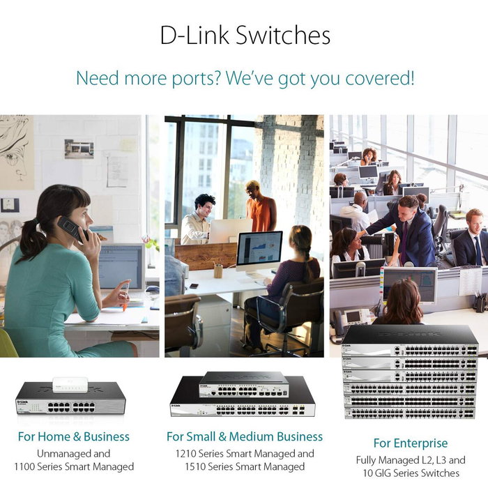 D-Link GO-SW-5E Switch de 5 puertos Fast Ethernet 10/100 Mbps D-Link GO-SW-5E Switch de 5 puertos Fast Ethernet 10/100 Mbps