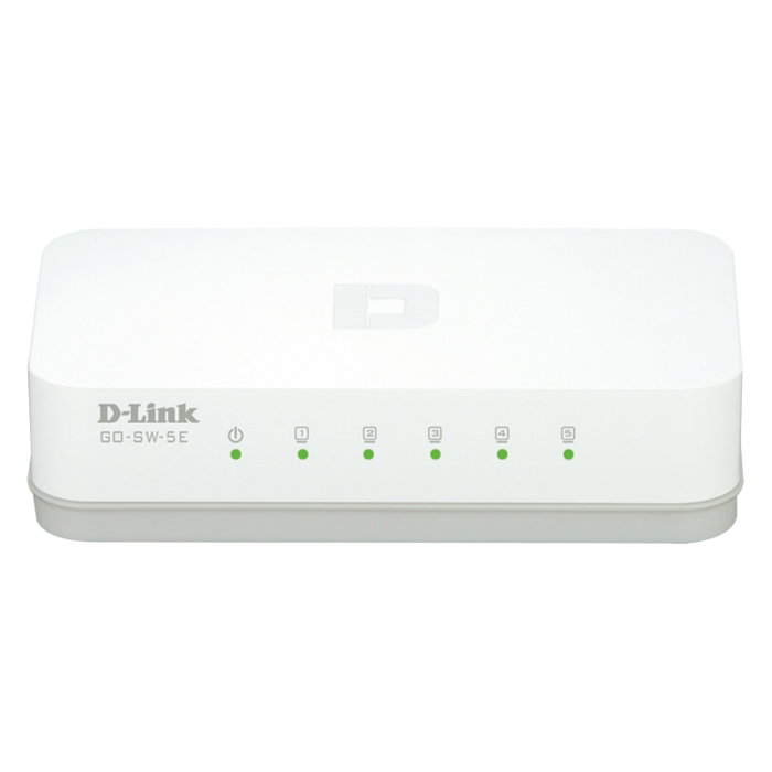 D-Link GO-SW-5E Switch de 5 puertos Fast Ethernet 10/100 Mbps D-Link GO-SW-5E Switch de 5 puertos Fast Ethernet 10/100 Mbps