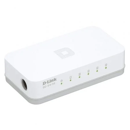 D-Link GO-SW-5E - Switch de escritorio Fast Ethernet de 5 puertos sin gestión, eficiente energético, Plug & Play, Auto MDI/MDIX