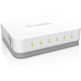 D-Link GO-SW-5E - Switch de escritorio Fast Ethernet de 5 puertos sin gestión, eficiente energético, Plug & Play, Auto MDI/MDIX