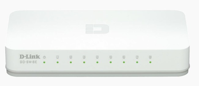 D-Link GO-SW-8E Switch de 8 puertos Fast Ethernet 10/100 Mbps Blanco