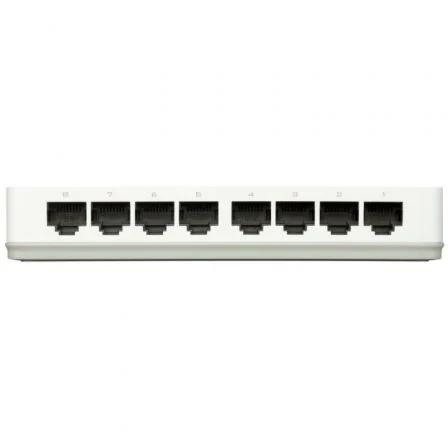 D-Link GO-SW-8E Switch Ethernet de 8 Puertos Fast 10/100Mbps Desktop para Red de Casa u Oficina, Green Technology, Plug and Play