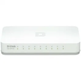 D-Link GO-SW-8E Switch Ethernet de 8 Puertos Fast 10/100Mbps Desktop para Red de Casa u Oficina, Green Technology, Plug and Play