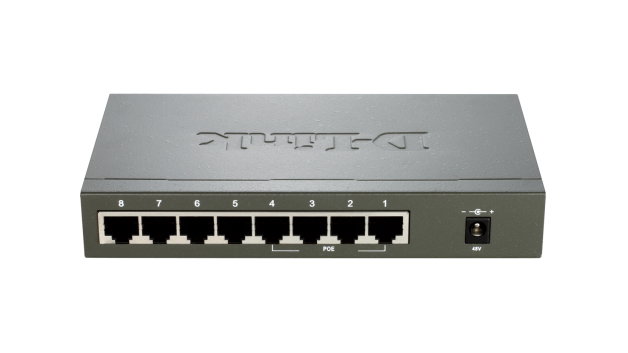 D-Link Switch 1008Pa Gestionado 8 Puertos Fast Ethernet con PoE 52W Negro