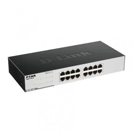 D-Link GO-SW-16G Switch Gigabit de 16 Puertos RJ-45 10/100/1000 para Redes Domésticas y Pequeñas Empresas