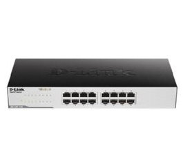 D-Link GO-SW-16G Switch Gigabit Ethernet de 16 Puertos RJ45 10/100/1000 Mbps, Plug and Play, Eficiencia Energética IEEE 802.3az, Escritorio/SOHO