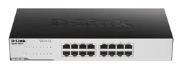 D-Link GO-SW-16G Switch Gigabit Ethernet de 16 Puertos RJ45 10/100/1000 Mbps, Plug and Play, Eficiencia Energética IEEE 802.3az, Escritorio/SOHO