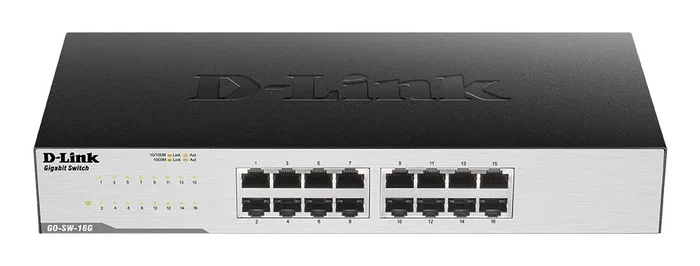 D-Link GO-SW-16G Switch Gigabit Ethernet de 16 Puertos RJ45 10/100/1000 Mbps, Plug and Play, Eficiencia Energética IEEE 802.3az, Escritorio/SOHO D-Link GO-SW-16G Switch Gigabit Ethernet de 16 Puertos RJ45 10/100/1000 Mbps, Plug and Play, Eficiencia Energética IEEE 802.3az, Escritorio/SOHO