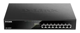 D-Link DGS-1008MP Switch Gigabit PoE+ de 8 Puertos, 10/100/1000 Mbps, IEEE 802.3at, Hasta 30W por Puerto, 140W Total, Sin Ventiladores, Green 3.0
