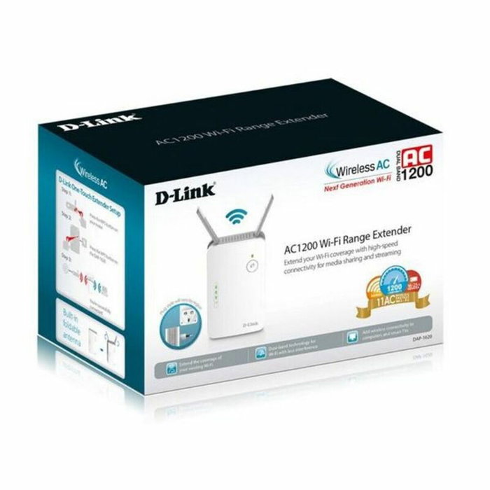 D-Link DAP-1620 Repetidor Inalámbrico AC1300 Blanco D-Link DAP-1620 Repetidor Inalámbrico AC1300 Blanco