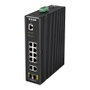 D-Link DIS-200G-12S Switch Industrial Gestionado L2, 12 Puertos (10x Gigabit RJ-45 + 2x SFP), Montaje Rack/Pared/DIN, 24 Gbit/s, IP30, -40 a 65 °C