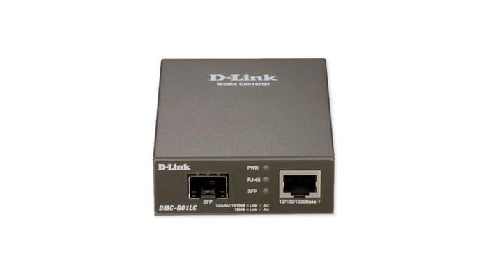 D-Link DMC-G01LC/E Convertidor de Medios Gigabit Ethernet a SFP Gris