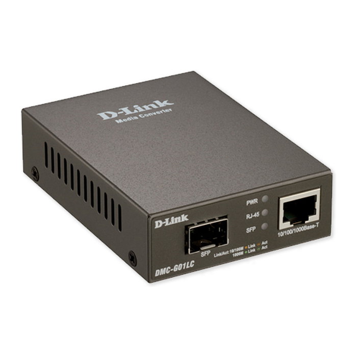 D-Link DMC-G01LC/E Convertidor de Medios Gigabit Ethernet a SFP Gris