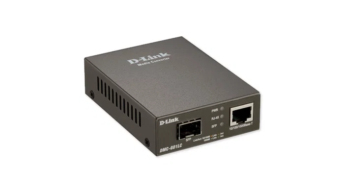 D-Link DMC-G01LC/E Convertidor de Medios Gigabit Ethernet a SFP Gris