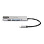 D-Link DUB-M520 Hub USB-C 5 en 1 con HDMI 4K, Ethernet y Power Delivery Gris