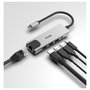 D-Link DUB-M520 Hub USB-C 5 en 1 con HDMI 4K, Ethernet y Power Delivery Gris
