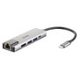 D-Link DUB-M520 Hub USB-C 5 en 1 con HDMI 4K, Ethernet y Power Delivery Gris